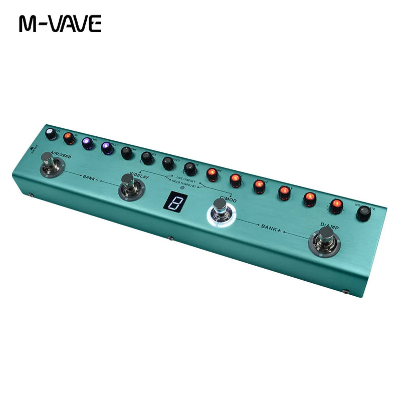 M-VAVE CUVAVE Tank-G Cube BABY - Pedal Accessorio - Guitar Multi-Effects Pedal Delay Chorus Reverb Effects Guitar