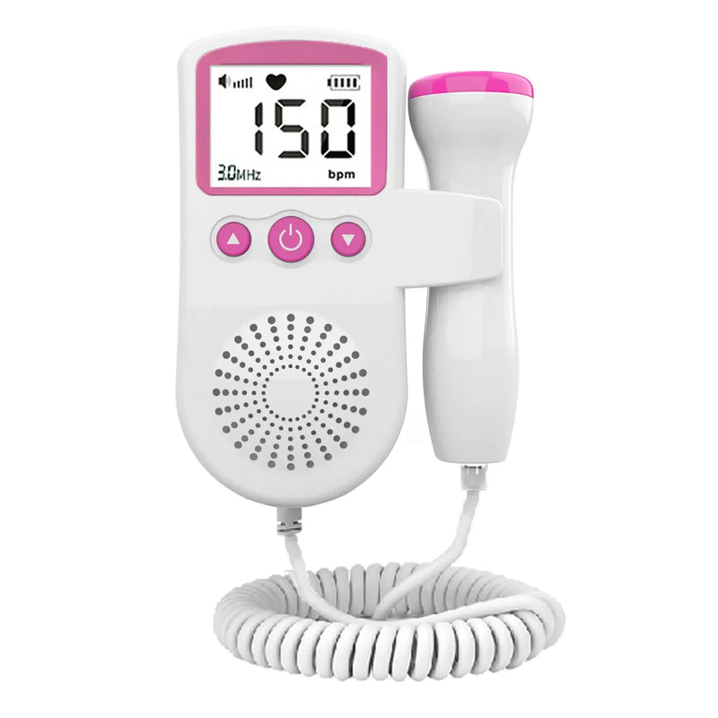 Monitor de frequência cardíaca fetal doppler doméstico para bebê gravidez detector de batimentos cardíacos medidor de pulso sem radiação estetoscópio