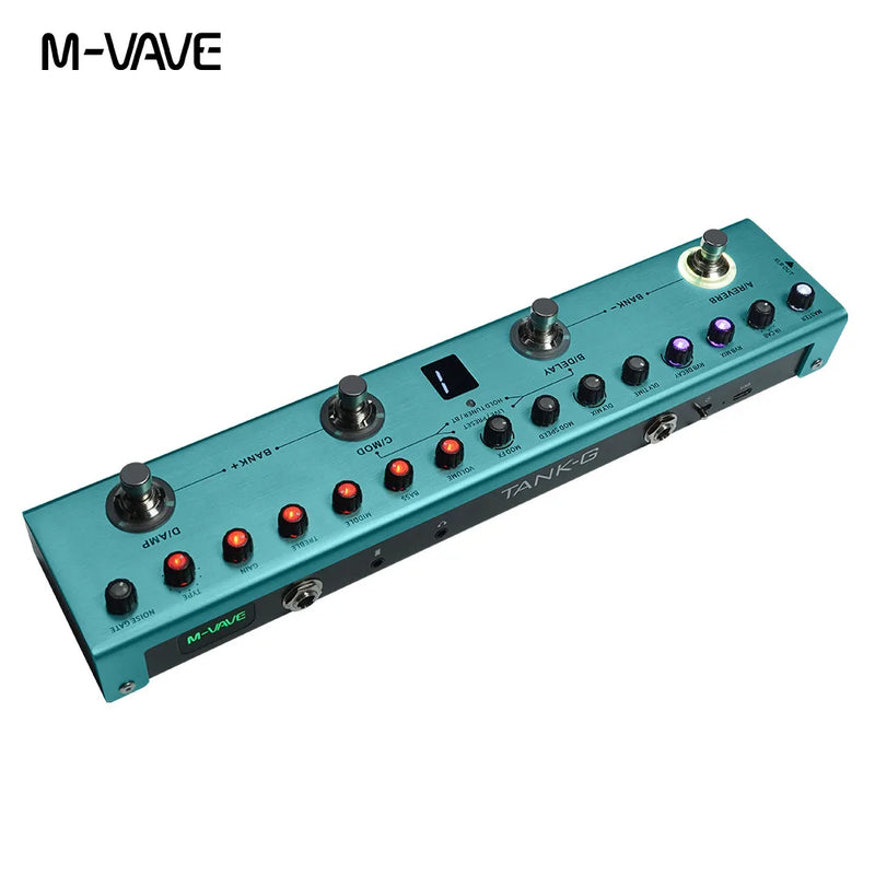 M-VAVE CUVAVE Tank-G Cube BABY - Pedal Accessorio - Guitar Multi-Effects Pedal Delay Chorus Reverb Effects Guitar