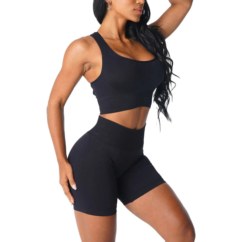 Sutiã Sem Costura Spandex Top Mulher Fitness Elástico Respirável Melhoramento de Mama Lazer Roupa Interior Esportiva