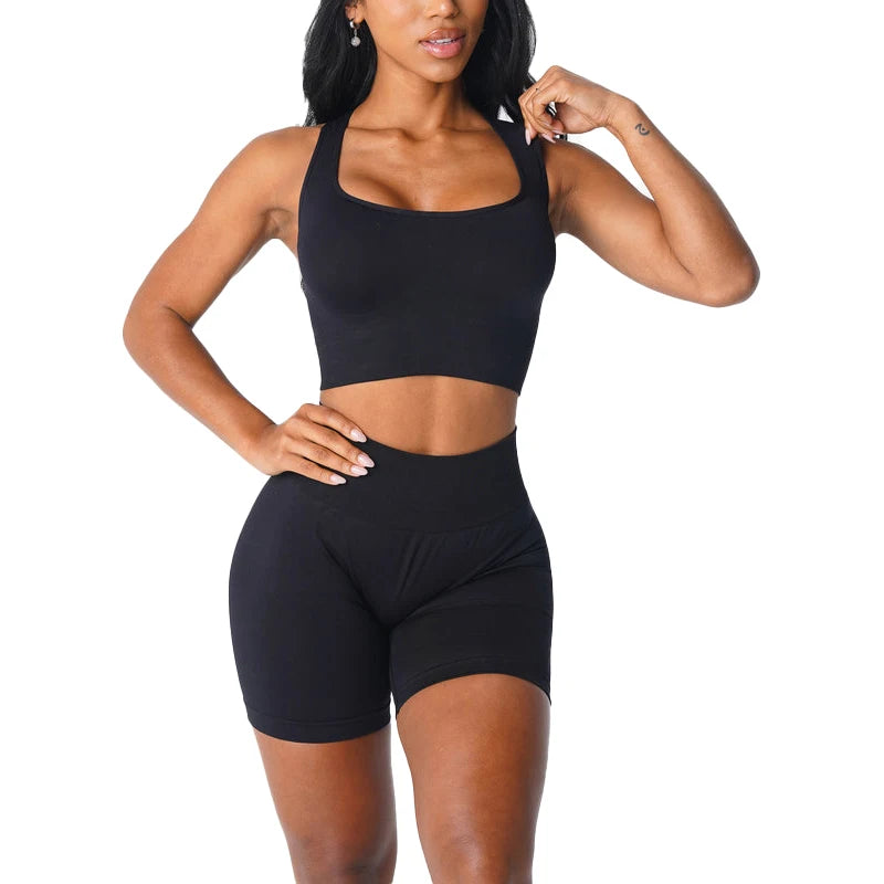 Sutiã Sem Costura Spandex Top Mulher Fitness Elástico Respirável Melhoramento de Mama Lazer Roupa Interior Esportiva